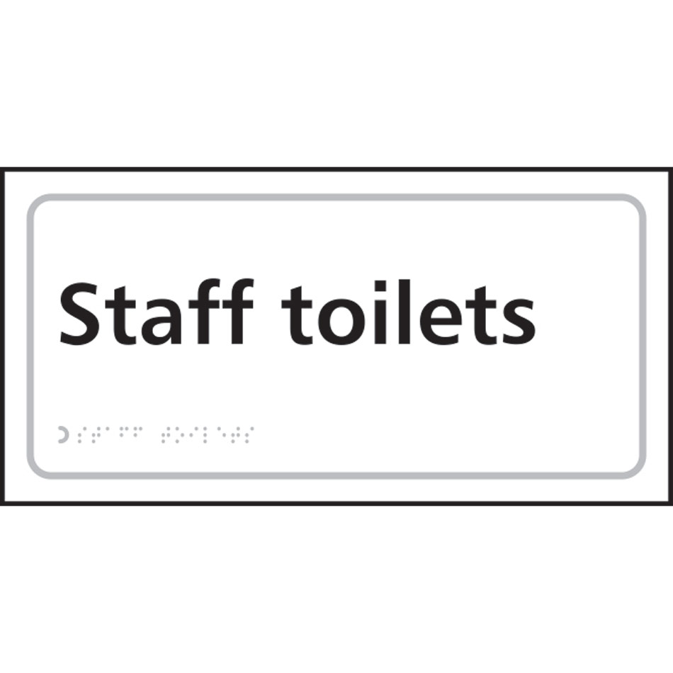 Staff toilets - Taktyle (300 x 150mm)
