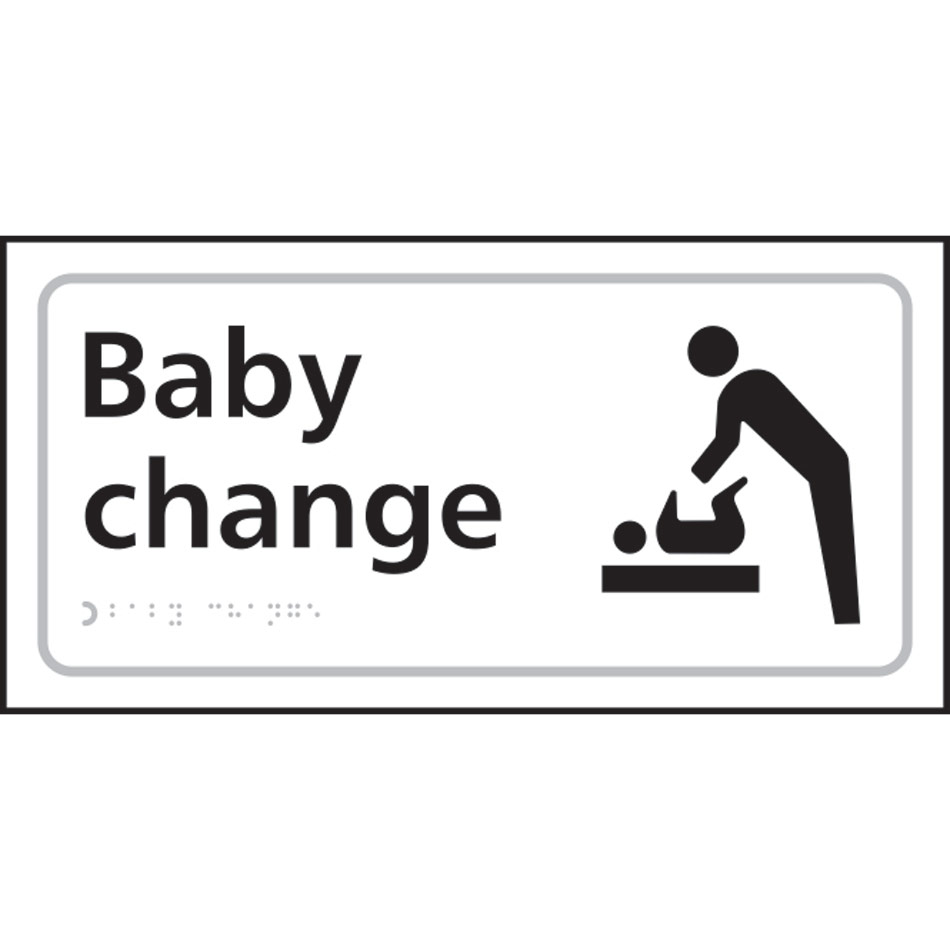 Baby change (with symbol) - Taktyle (300 x 150mm)
