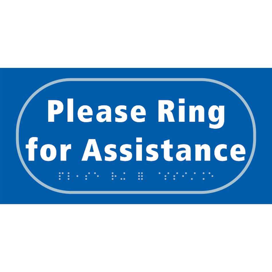 Please ring for assistance - Taktyle (300 x 150mm)