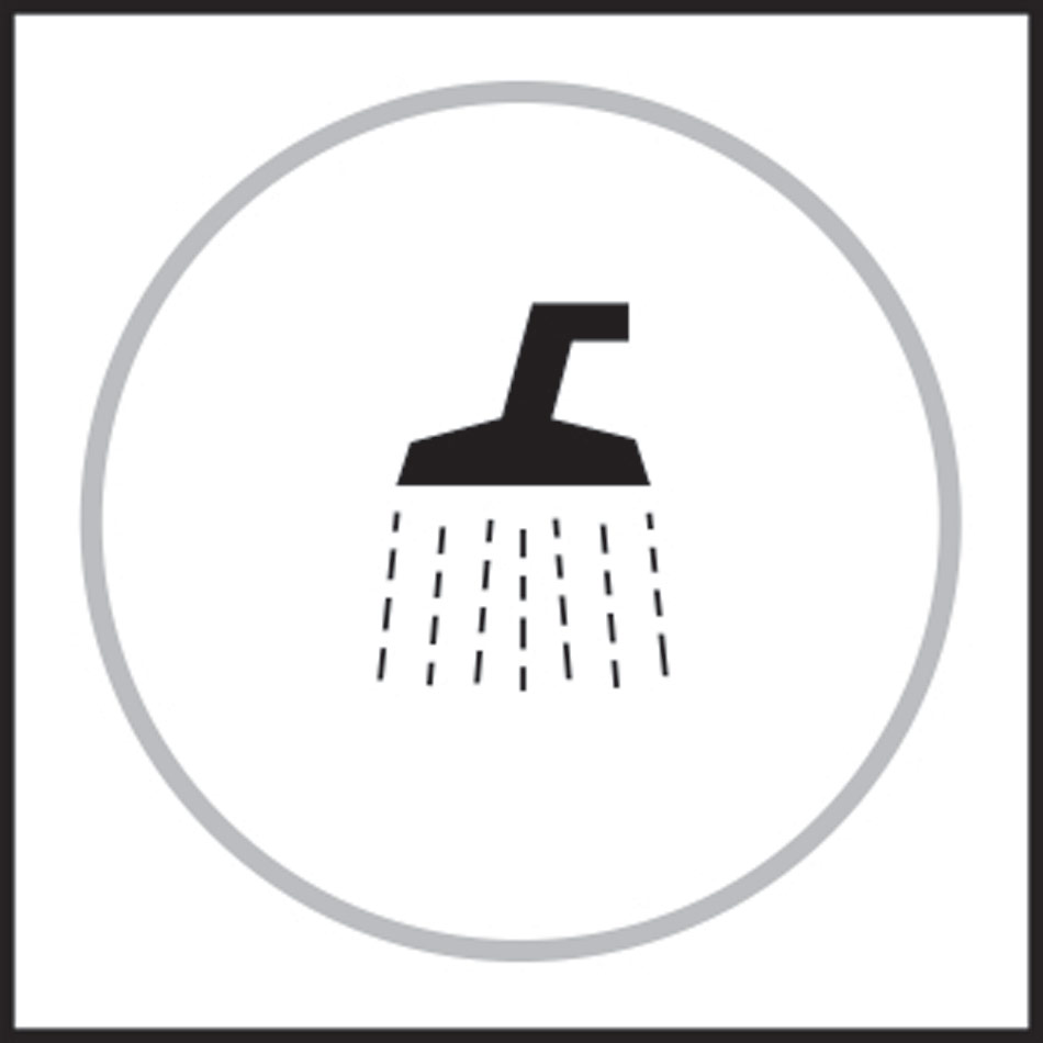 Shower graphic - Taktyle (150 x 150mm)