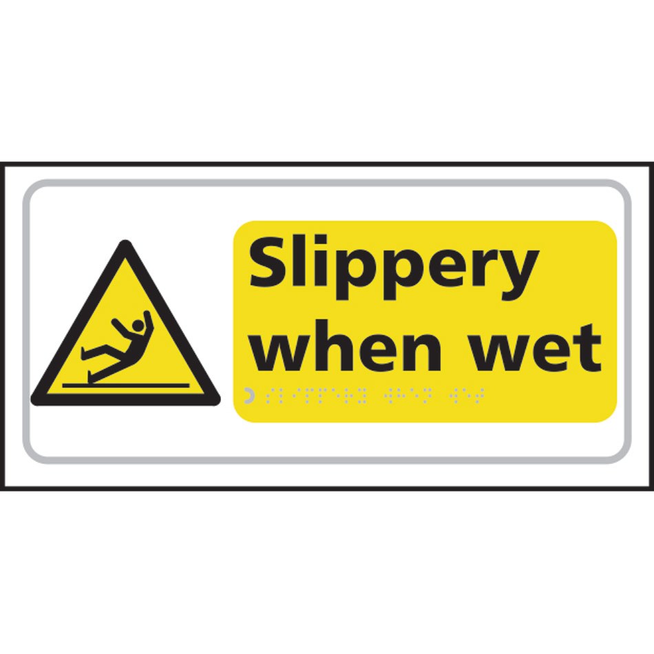 Slippery when wet - Taktyle (300 x 150mm)