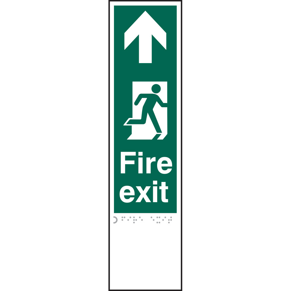 Fire exit man right arrow up - Taktyle (75 x 300mm)