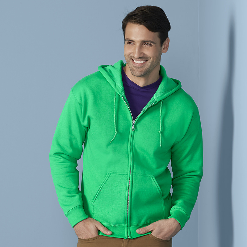 Heavy Blend™ full zip hooded sweatshirt Ash 2 Extra Large